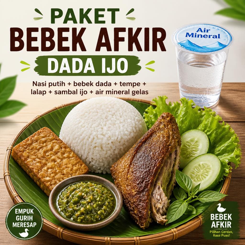 Paket Bebek Afkir Dada Ijo